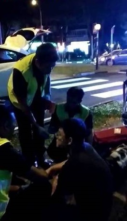 17 year old PMD rider hit by car at zebra crossing, ended up under car